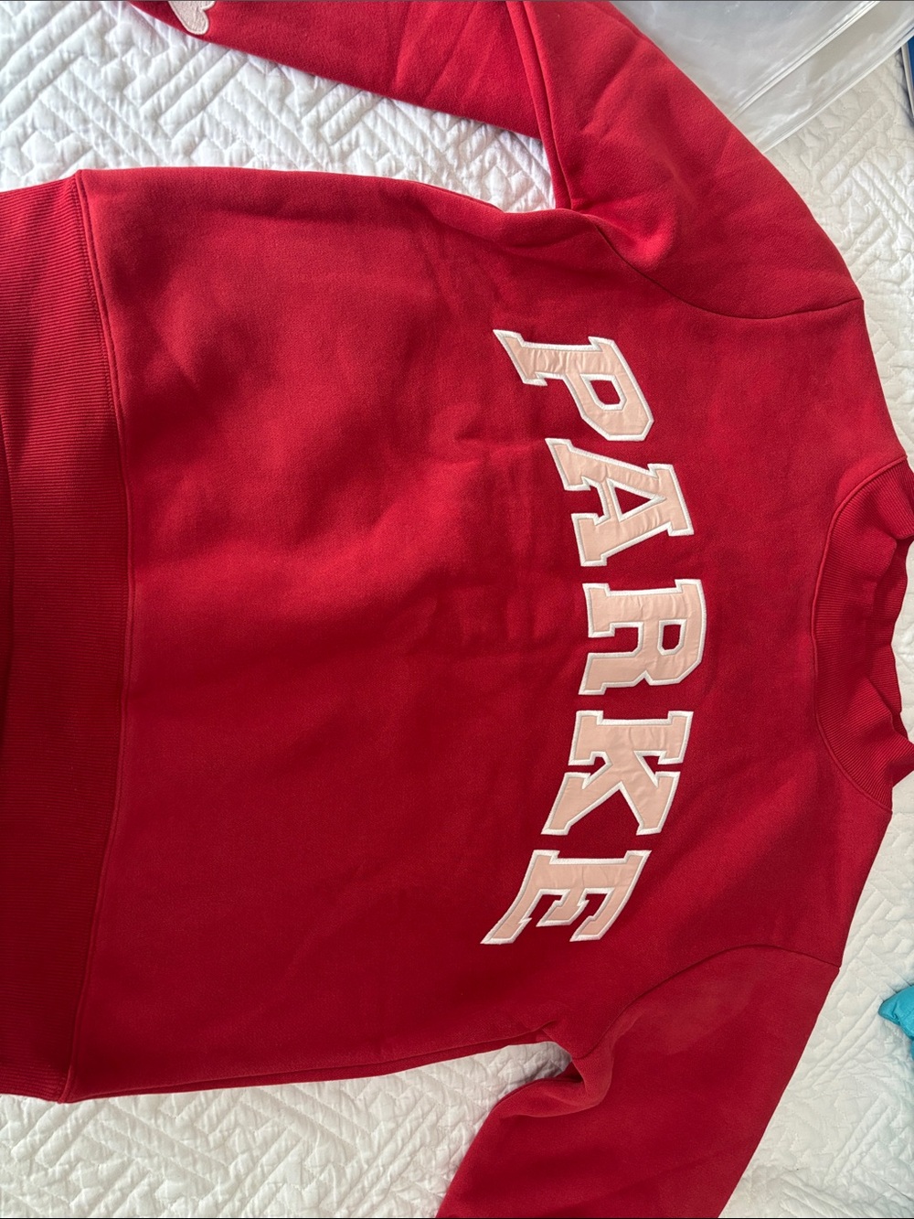 PARKE crimson mockneck sweatshirt